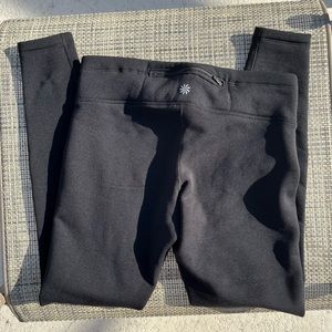 Athleta Black Fleece Lined Stretch Pant Size Small